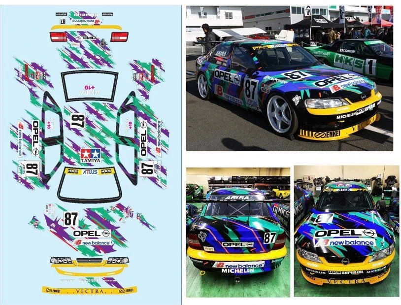 TC010 1/10 Opel Vectra GT JTCC BTCC, 184mm Tamiya TT01 TT02 2 TC010 1/10 Opel Vectra GT JTCC BTCC, 184mm Tamiya TT01 TT02 - Image 2