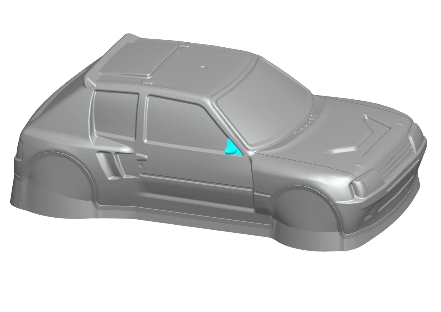 1/10 Peugeot 205 Bodyshell T16 Tamiya TT01 TT02 XV02 HPI Kyosho 6 1/10 Peugeot 205 Bodyshell T16 Tamiya TT01 TT02 XV02 HPI Kyosho - Image 6