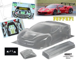 Ferrari 488GT (360mm) HOBAO Kyosho Mugen Sworkz TLR Hotbodies Traxxas