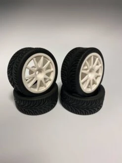 D007 Road Tire On-Road Grip Tyre Set 52mm X 26mm Wheel Tamiya Kyosho HPI TYP2