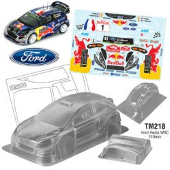 TM218 Ford Fiesta Bull 210mm M-chassis Body Shell Tamiya