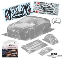 TC065 1/10 LB Works Lexus LC500, 200mm Tamiya TT01 TT02