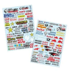 1/10 A4 Sticker Rockstar Red Bull Michelin Tom's HKS Castrol Tamiya TT01 TT02
