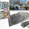 TC935 On Road Car Porsche Apple Clear Body Tamiya TT01 TT02 190mm X 257mm