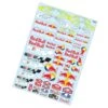 TC922 1/10 Rally Art Sticker, A4 Red Bull Subaru Tamiya TT01 TT02