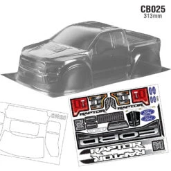 CB025 1/10 Crawler Body F-150, 313mm TRX4 LOSI AXIAL REDCAT HPI