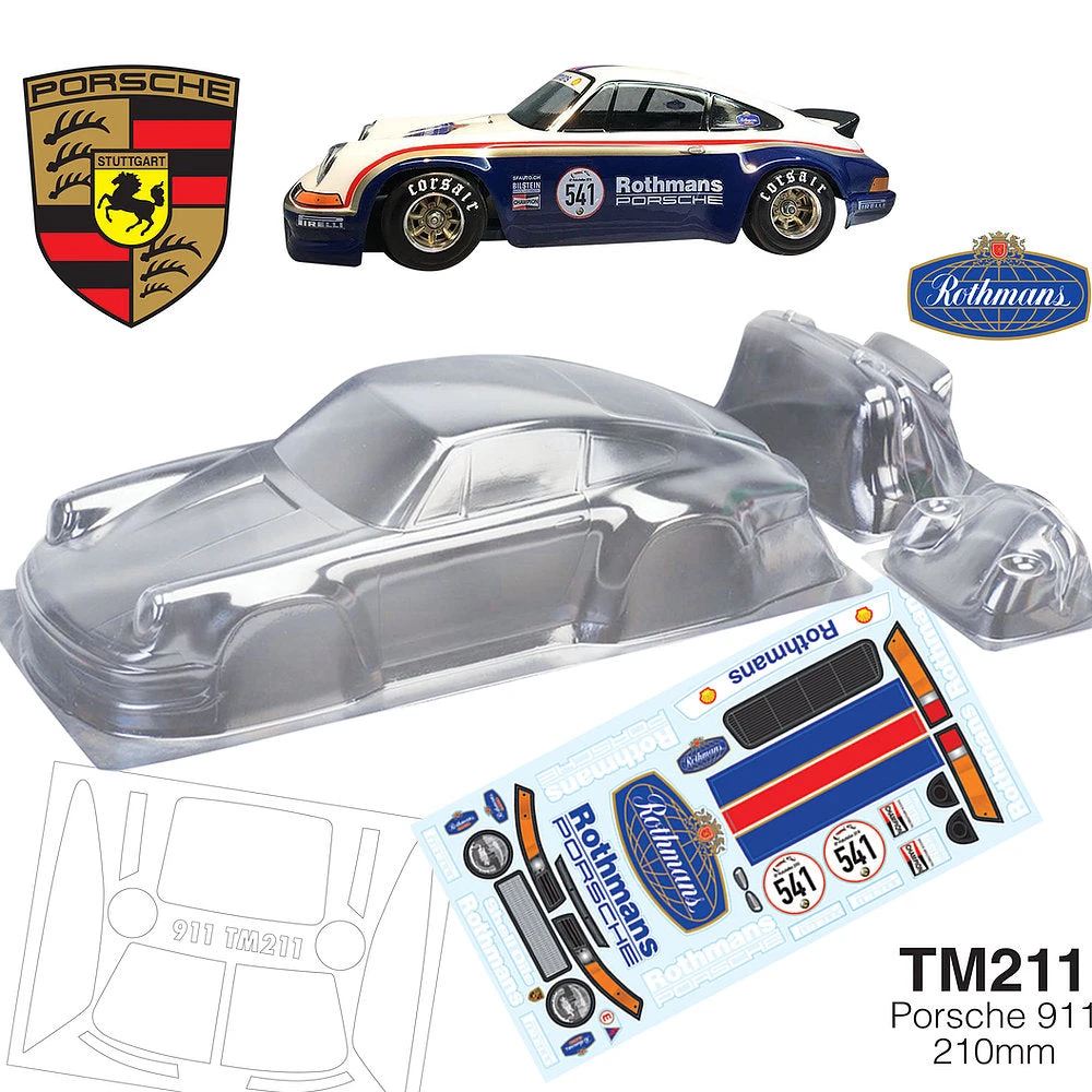 TM211 PORSCHE 911 210mm Rothmans Tamiya M Chassis