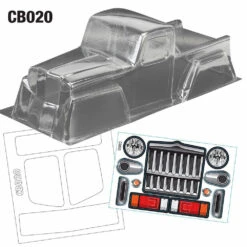 CB020 1/10 Crawler Body, 313mm TRX4 LOSI AXIAL REDCAT HPI