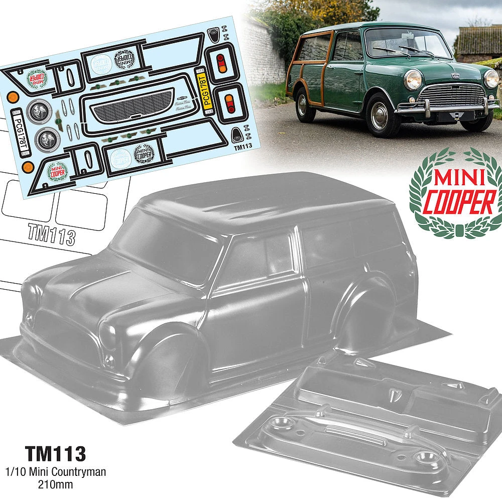 TM113 1/10 Mini Countryman, 210mm 1 TM113 1/10 Mini Countryman, 210mm