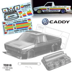 TC016 VW Caddy Apple 190mm Tamiya TT01 TT02