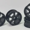 TAMIYA 6 SPOKE TW GT WHEELS MOTUL AUTECH 1:10 BLACK 26mm (4pc) # 300335164