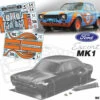 Mk1 Escort Bodyshell Kit 190mm GULF