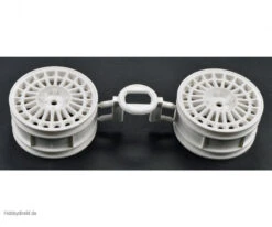Tamiya #0445250 - Lancia Delta Integrale Wheels (White, 2pcs) For 58117/44029/TA01/TT01- 10445250 [0445250]