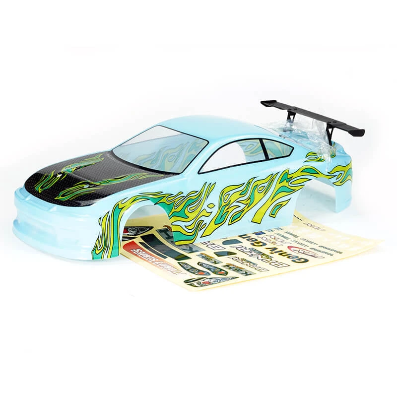 Banzai Pre-Painted Bodyshell With Decals And Wing - Blue FTX6596BL 1 Banzai Pre-Painted Bodyshell With Decals And Wing - Blue FTX6596BL