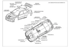 CARISMA SUBARU IMPREZA 2006 WRC CLEAR BODY SET 190MM CA14779 -Toys Car Store gallery9