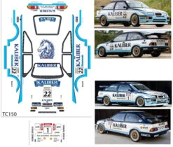 Ford Sierra RS500 KALIBER Tamiya TT01 TT02 190mm X 257mm HPI Kyosho Drift