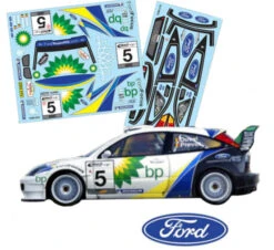 Ford Focus BP Decal Set Tamiya TT01 TT02 HPI Kyosho 58308