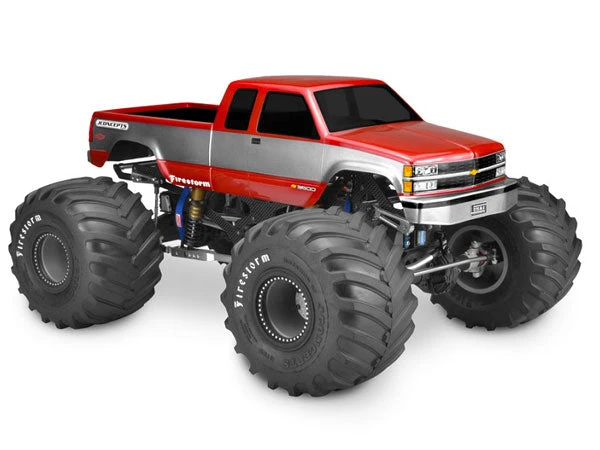 JConcepts 1988 Chevy Silverado Extended Cab Monster Truck Body (fits 7in X 13in Monster Trucks) JC0339 1 JConcepts 1988 Chevy Silverado Extended Cab Monster Truck Body (fits 7in X 13in Monster Trucks) JC0339
