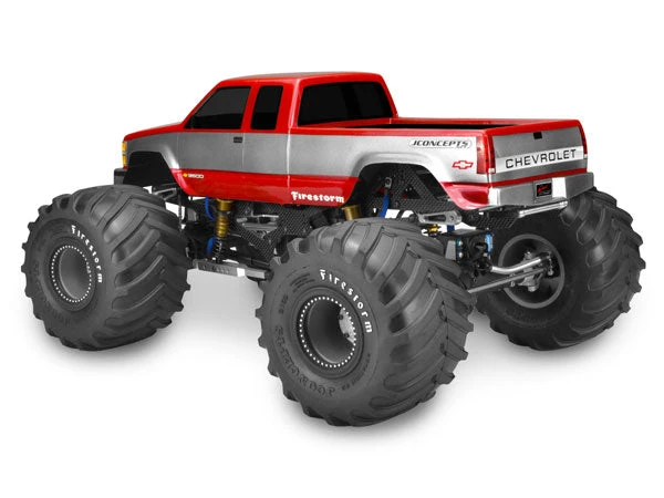 JConcepts 1988 Chevy Silverado Extended Cab Monster Truck Body (fits 7in X 13in Monster Trucks) JC0339 2 JConcepts 1988 Chevy Silverado Extended Cab Monster Truck Body (fits 7in X 13in Monster Trucks) JC0339 - Image 2