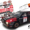 RC 1:10 Ardennes Audi Quattro S1 Decals Red & Black Tamiya L&L DDP Tt01-02